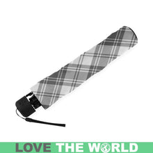 Load image into Gallery viewer, Douglas Grey Modern Tartan Foldable Umbrella W8 Umbrellas