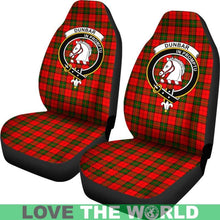 Load image into Gallery viewer, Dunbar Clan Badges Tartan Car Seat Cover Ha5