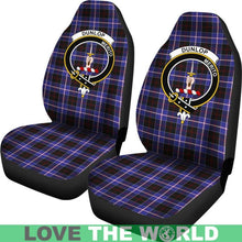 Load image into Gallery viewer, Dunlop Clan Badges Tartan Car Seat Cover Ha5