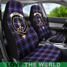 Load image into Gallery viewer, Dunlop Clan Badges Tartan Car Seat Cover Ha5
