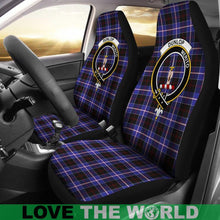 Load image into Gallery viewer, Dunlop (Dunlap) Tartan Car Seat Cover - Clan Badge 
