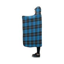 Load image into Gallery viewer, Ramsay Blue Ancient Tartan Hooded Blanket - M One Size / Hooded Blanket 50X40 Blankets