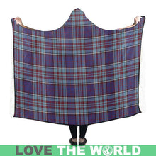 Load image into Gallery viewer, Rcaf Tartan Hooded Blanket - M One Size / Hooded Blanket 50X40 Blankets